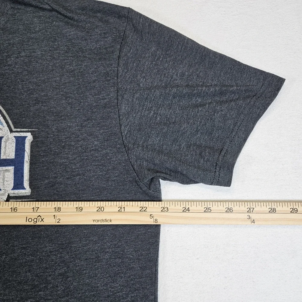 Brew City Busch Latte Graphic T-Shirt Mens XL Charcoal Grey Beer Logo Tee